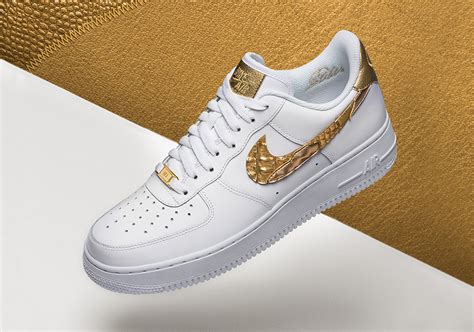 cr7 air force 1 gold patchwork